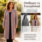 Women's Cozy Ribbed Knit Long-line Cardigan