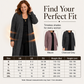 Women's Cozy Ribbed Knit Long-line Cardigan