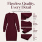 👗 Curve-Flattering Ribbed Fit, Effortless Polish | Women's Knit Dress