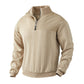 ⚡ Textured Jacquard Style, Easy Half-Zip Comfort | Men's Sweatshirt