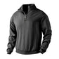 ⚡ Textured Jacquard Style, Easy Half-Zip Comfort | Men's Sweatshirt