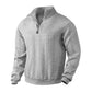 ⚡ Textured Jacquard Style, Easy Half-Zip Comfort | Men's Sweatshirt