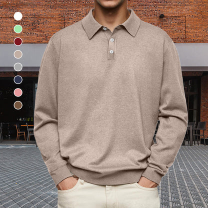 👔 Relaxed Comfort, Polished Lapel Style | Men's Long-Sleeve Shirt