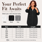 🧥 Textured Waffle Style, Flattering Longline Coverage | Women's Hooded Jacket