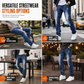 👖 Stretch Comfort, Sharp Slim Fit | Men's Ripped Denim Jeans