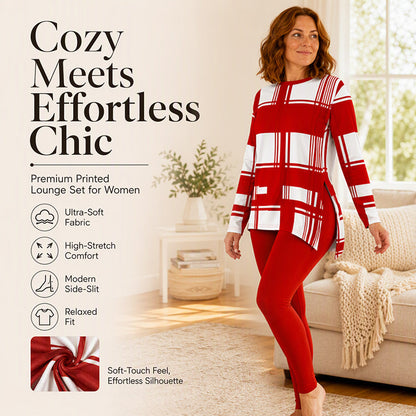 ✨ Statement Print, Easy Matching Style | Women's 2-Piece Leggings Set