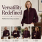 🧶 Elegant Lantern Sleeves, Easy Zip-Up Style | Women's Knit Sweater
