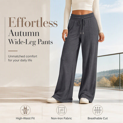 👖 Flattering High Waist, Effortless Wide-Leg Flow | Women's Drawstring Pants