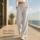 👖 Flattering High Waist, Effortless Wide-Leg Flow | Women's Drawstring Pants