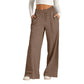👖 Flattering High Waist, Effortless Wide-Leg Flow | Women's Drawstring Pants