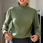 🌸 Elegant Ruffle Details, Feminine Knit Style | Women's Mock Neck Top