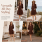 🌷 Ruffled V-Neck, Flattering Tiered Silhouette | Women's Mini Dress
