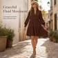 🌷 Ruffled V-Neck, Flattering Tiered Silhouette | Women's Mini Dress
