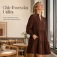 🌷 Ruffled V-Neck, Flattering Tiered Silhouette | Women's Mini Dress