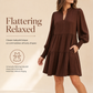🌷 Ruffled V-Neck, Flattering Tiered Silhouette | Women's Mini Dress