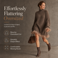 ✨ Feminine Knit Detail | Women’s Oversized Mock Neck Sweater Dress