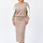 ✨ Polished Two-Piece Style | Women’s Color-Block Knit Set