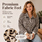 🐆 Bold Leopard Print, Easy Quarter-Zip Style | Women's Sweatshirt