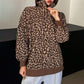 🐆 Bold Leopard Print, Easy Quarter-Zip Style | Women's Sweatshirt