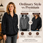 🐆 Bold Leopard Print, Easy Quarter-Zip Style | Women's Sweatshirt
