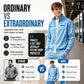 🔷 Bold Geometric Print, Easy Matching Style | Men's Full-Zip Jacket & Pants Set