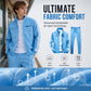 🔷 Bold Geometric Print, Easy Matching Style | Men's Full-Zip Jacket & Pants Set