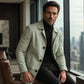 Men's Minimalist Single-Breasted Mid-Length Coat