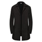 Men's Minimalist Single-Breasted Mid-Length Coat