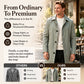 Men's Minimalist Single-Breasted Mid-Length Coat