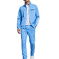 🔷 Bold Geometric Print, Easy Matching Style | Men's Full-Zip Jacket & Pants Set