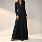 ✨ Ribbed Knit Texture, Easy Hooded Maxi Style | Women's Hooded Maxi Dress
