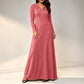 ✨ Ribbed Knit Texture, Easy Hooded Maxi Style | Women's Hooded Maxi Dress
