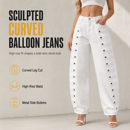👖 Women's Retro High Waisted Curved Leg Jeans ✨| 30-Day Money-Back Guarantee