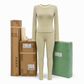 Women's Striped Color Block Crew Neck Long Sleeve Top and Pants Slim Fit Casual Loungewear Workout Set
