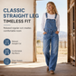 💖Black Friday Mega Deal – 50% off!💖 👖Women's Stretchy Denim Overalls Wide Leg Jumpsuit with Adjustable Straps