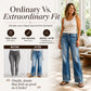 ⏰ Last Day of the Sale – 50% OFF ✨Women's Vintage Wide-Leg Jeans with Raw Hem