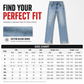 🖤Free Shipping🖤Women's High Waisted Ripped Wide Leg Denim Jeans Distressed Straight Pants