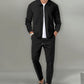 Men's Streamlined Waffle Zip Up Jacket Set
