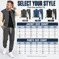 Men's Color-Block Baseball Jacket & Pants Set