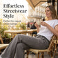 Low-Waist Flare Pants with Drawstring