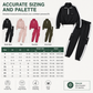 Women Casual 2 Piece Outfit Zip Up Hooded Long Sleeve and Cargo Jogger Pants with Pockets