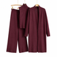 Women Casual Fall Winter 3-Piece Knit Set Sleeveless Vest Cardigan Sweater and Pants Outfit