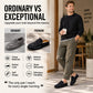 Men's Faux Suede Platform Slip-On Half Slippers🥠𝙁𝙧𝙚𝙚 𝙎𝙝𝙞𝙥𝙥𝙞𝙣𝙜