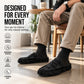 Men's Faux Suede Platform Slip-On Half Slippers🥠𝙁𝙧𝙚𝙚 𝙎𝙝𝙞𝙥𝙥𝙞𝙣𝙜
