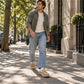 Men's Faux Suede Platform Slip-On Half Slippers🥠𝙁𝙧𝙚𝙚 𝙎𝙝𝙞𝙥𝙥𝙞𝙣𝙜