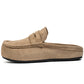 Men's Faux Suede Platform Slip-On Half Slippers🥠𝙁𝙧𝙚𝙚 𝙎𝙝𝙞𝙥𝙥𝙞𝙣𝙜