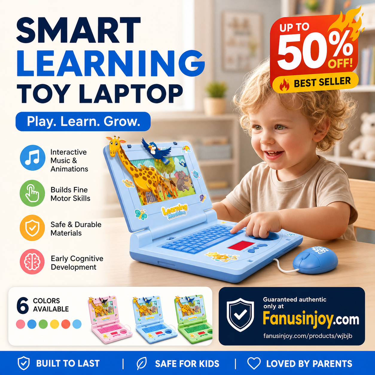 🏆🖥️Limited Time 50% Off‼️👧Interactive Simulation Toy Laptop｜Kids Educational Pretend Play Learning Toy🖥️